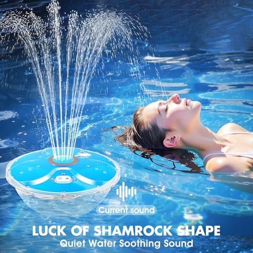 Upgraded Pool Fountain with Remote,2026 Floating Pool Fountain with Lights,Above Ground Pool Water Fountains Pump with Anchor,Swimming Pool Fountains for Inground Pool-1PC (Orange) - Image 4