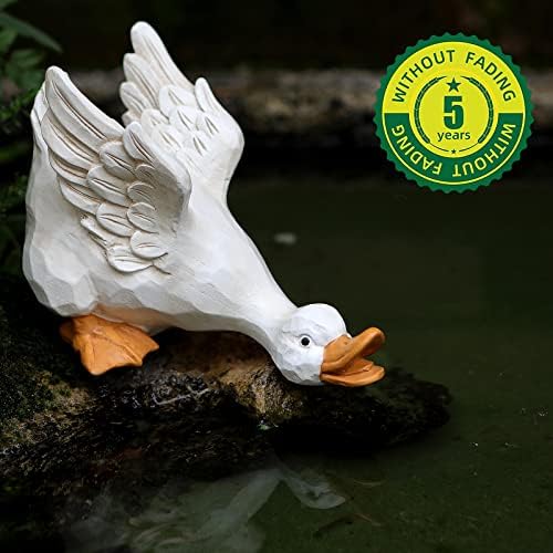 Duck Garden Statues Set of 3 Resin Funny Gift Outdoor Yard Lawn Patio Decor - Image 3