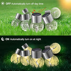 Solar Lights Outdoor Hanging Decorative Globe 24 Pack, Waterproof Solar Lantern with Handle and Clip, Solar Powered Glass Ball Lights for Garden Yard Fence Tree Umbrella Holiday Décor, Warm White - Image 4