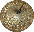 Solid Brass Zodiac Sundial with Stand Garden Gift - Image 2