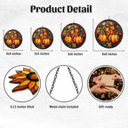 Pumpkin Garden Acrylic Suncatcher - Image 2