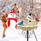 100W Heated Bird Bath for Outdoors, Heated Birdbath Water Heater, Khaki - Image 6