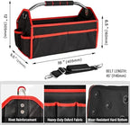 HAUTMEC 16" Foldable Tool Tote Bag, Open Top Tool Bag with Stiff Frame, 16-Pockets Electrician Tool Bag with Padded Steel Handle, Shoulder Strap & Water-Resistant Hard Base – TB0002 - Image 2