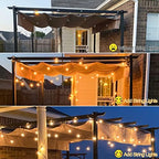 Outdoor String Lights 100FT LED Outside Patio Light Updated Waterproof Gazebo Lighting Shatterproof UL Listed G40 Globes 0.6W Efficient Connectable Decor Yard Café Exterior - Image 6