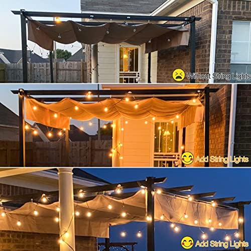 Outdoor String Lights 100FT LED Outside Patio Light Updated Waterproof Gazebo Lighting Shatterproof UL Listed G40 Globes 0.6W Efficient Connectable Decor Yard Café Exterior - Image 6