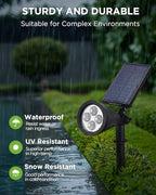 InnoGear 4 Solar Lights Outdoor for Halloween Christmas Xmas, 4 Colors - Image 7