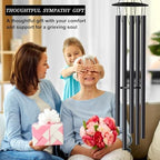 68” Large Wind Chimes for Home Garden Decor, Deep Tone Wind Chimes for Mom Grandma, Memorial Sympathy Gifts for Loss of Loved One, Black - Image 5