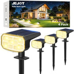 JEJOT Solar Spot Lights Outdoor Waterproof, Solar Spotlights, 4 Pack by JEJOT