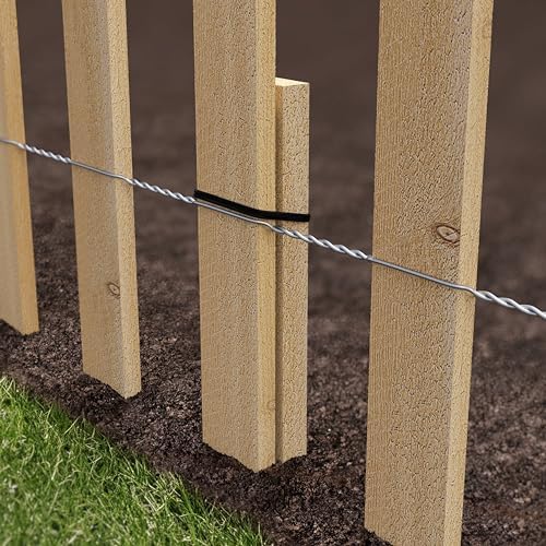 Greenes Fence Cedar Wood Garden Picket Fence with Cedar Stake Installation System, 16" H x 8' L (6-Pack, 48' Total) - Image 5