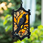 Gothic Raven Acrylic Suncatcher by AVAGAN
