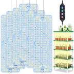 6Pack Flat Panel Grow Lights for Indoor Plants, Seed Starting by OrchbloomGrowLight