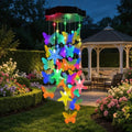 Toodour Hanging Outdoor Solar Butterfly Shell Wind Chimes, Waterproof by Toodour