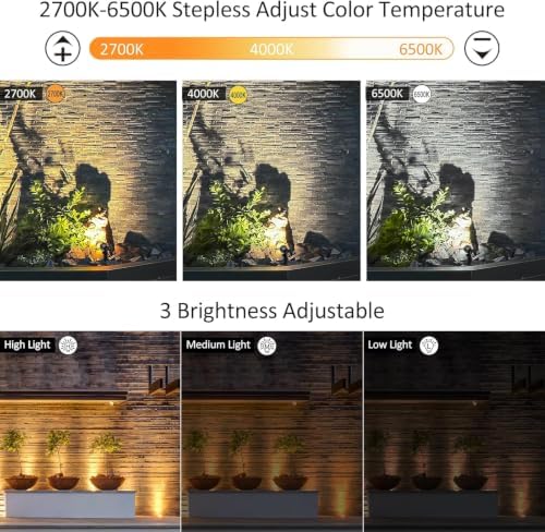 CLY Solar Landscape Spotlights, 3 in 1 Solar Lights Outdoor IP66 Waterproof - Image 4