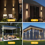 SOTTLOT Solar Lights Outdoor Up and Down, 2pack Solar Wall Lights Outdoor - Image 5