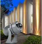 10W Narrow Beam Floodlight, Long Range Rotation Spot Lights, Adjustable Beam Angle Up Lights, IP65 Waterproof Outdoor Architectural Landscape Lighting Beam Spotlight(Warm White,10W(24V)) by GUODDM