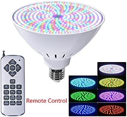 Astra Depot 2pcs Swimming 468-LED RGB Pool Light Bulbs AC 120V 45W Waterproof Color Splash 12 Modes for Inground Pool Aquarium Fountain Pond E27 Socket - Image 5