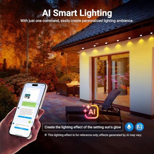 NEEWER 48ft Permanent Outdoor Lights for House Decor, Smart AI RGB IC CW Outside Eaves String Christmas Lighting, 30 LED Lights, App Control 50+ Scenes IP65 Waterproof, Compatible with Alexa, NR02 - Image 3