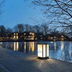 Outdoor Bollard Light, LED Landscape Pathway Lamp, IP55 Exterior Lighting Fixture, Stainless Steel Frame, PMMA Light Panel, Modern Garden Walkway Patio Courtyard Park Lawn Driveway Area - Image 6
