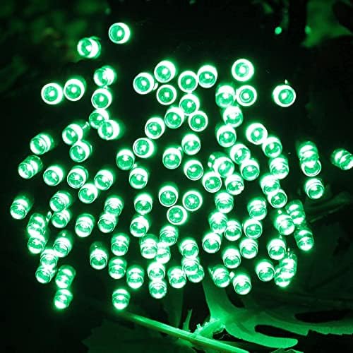 YIQU Solar Christmas Lights Outdoor 2 Pack 144FT 400 LED String Light Green - Image 4