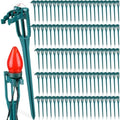 Suzile 100 Pcs Christmas Plastic Light Stakes 9.5'' Tall Xmas Yard Stakes by Suzile