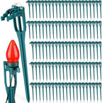 Suzile 100 Pcs Christmas Plastic Light Stakes 9.5'' Tall Xmas Yard Stakes by Suzile