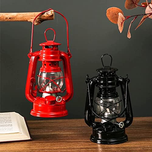 POCHY Classic Oil Lamp 12.2 Inch Oil Lamp Vintage Oil Lantern Metal Hanging Hurricane Lamp for Outdoor Indoor Lighting Use Kerosene Lamp Portable - Image 4