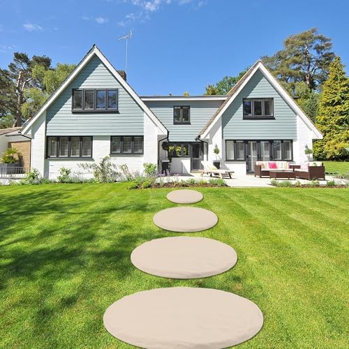 4Pcs Large Stepping Stones Outdoor Garden Walkway,Durable Pavers for Patio - Image 6