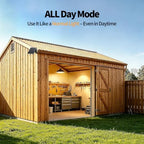 intelamp Solar Pendant Lights, 1 Pack 4000mAh for Chicken Coop & Shed - Image 3