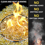 GasSaf 1/4 Inch Gold Fire Glass Reflective Tempered Fireglass, 20 lb - Image 3