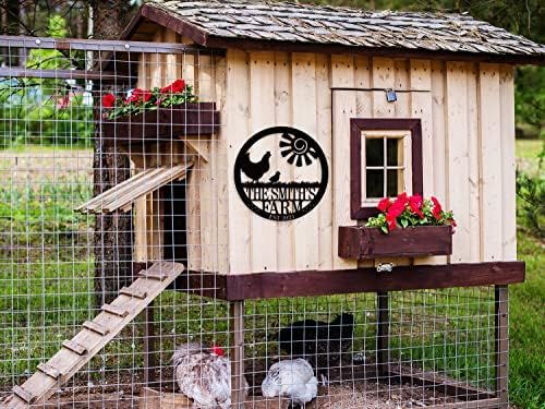 Personalized Chicken Farm Sign, Custom Chicken Coop Signs - Image 2
