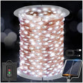 KNONEW 203FT 600LED Solar Fairy String Lights Outdoor Cool White 8 Modes by KNONEW
