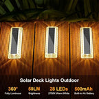 Lacasa Solar Deck Lights 8 Pack, Solar Light Outdoor Waterproof - Image 5