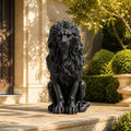 Lion Statue Outdoor 20.5 Inch Resin Garden Decor Patio Sculpture by Guioiby
