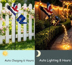 Solar Eagle Garden Lights，Eagle Garden Decor with Solar Watering Can，Solar Powered Waterfall Lights for Garden Yard Path - Image 4
