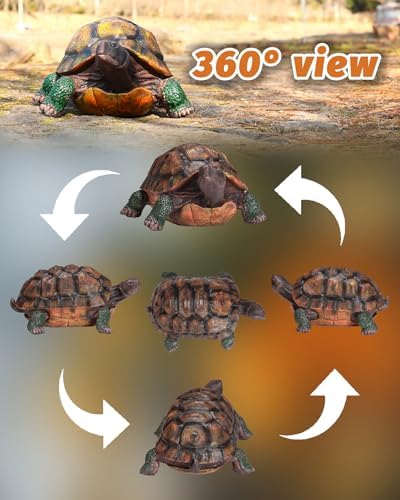 Turtle Statue,Resin Garden Sculpture Indoor/Outdoor Yard Lawn Ornament,Home Decor (Extra Large) - Image 5
