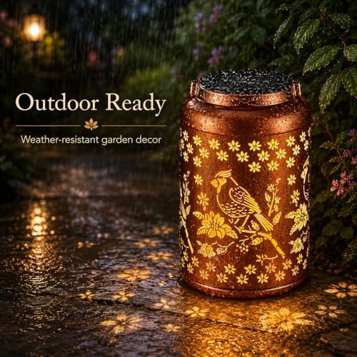 Solar Lanterns Outdoor Waterproof Garden Decor Gifts for Women Mom Grandma - Image 4