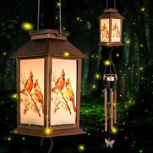 Sparrow Lighten House Wind Chimes with Lantern & Pagoda Roof - Durable Outdoor Wind Chime Decor for Porch, Balcony, Yard - Calming Wind Bells for mom，Friend，Sister，Grandma - Image 7