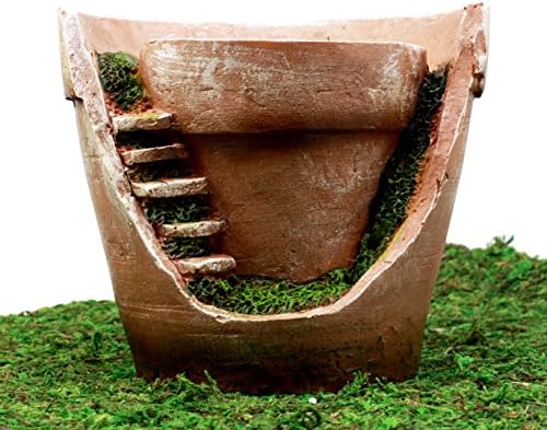 Ebros Gift Enchanted Fairy Garden Personal Broken Flower Planter Pot Fairy Home Figurine 6.25" H Do It Yourself Ideas for Your Home - Image 2