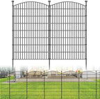 10 Panel No Dig Decorative Garden Fence 48" H x 22.6'L Outdoor Dog Barrier by Bilibompa