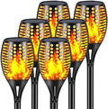 Aityvert Upgraded Larger Solar Torch Lights, Waterproof Outdoor Dancing Flames Lights, Flickering Flames Garden Lights, Landscape Decoration Pathway Patio Lights 43" 96 LED (6) by Aityvert