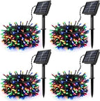 [4 Pack] Solar String Lights Multicolored, 480 LED 157FT Solar Twinkle Light Outdoor with 8 Modes & Memory Function, Waterproof Chrismas Lights for Xmas Tree Party Decorations by SINGCHUNGTE