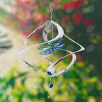 Red Carpet Studios The Original Helix Cosmix Spinner Stainless Steel and Crystal Geo, 17.5 Inches, Dragonfly - Image 5