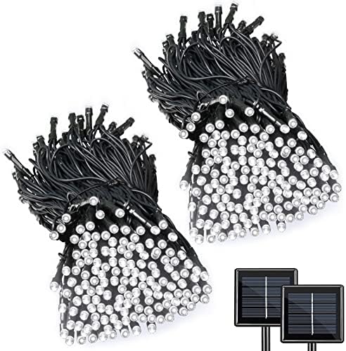 Solar String Lights for Halloween 2 Pack, Total 480 LED 170Ft White by Lalapao