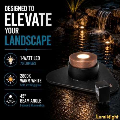 LumiNight Bronze 1W LED Puck Light, Add-On, Transformer Not Included - Image 2