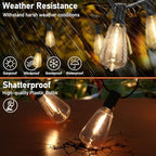 200FT Solar String Lights Outdoor Waterproof, ST38 LED Lights String - Image 4
