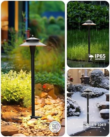 Outdoor Wired Pathway Lights Low Voltage for Yard Area Lighting - Image 5