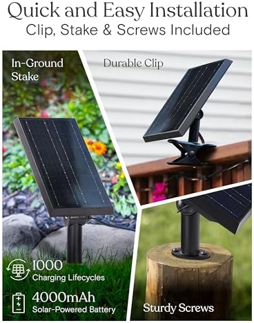 Brightech Solar String Lights with 32 Hanging Edison Bulbs and Brightness Controls with Remote 7W-104 3000K - Image 5