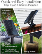 Brightech Solar String Lights with 32 Hanging Edison Bulbs and Brightness Controls with Remote 7W-104 3000K - Image 5