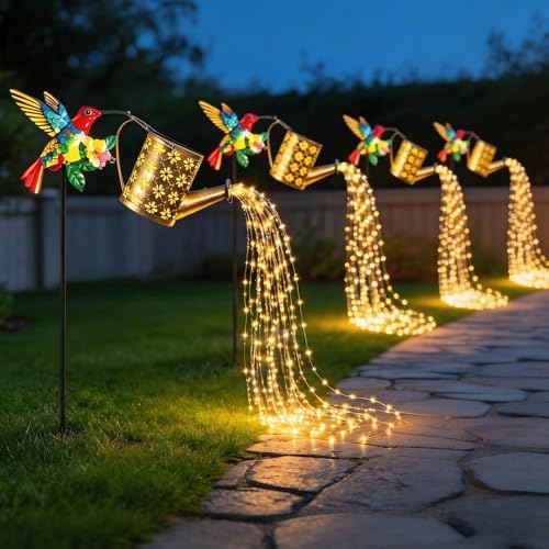 1/2pcs Hummingbird Outdoor Solar Light, 3500K 800LM IP44 Outdoor Decorative Warm White/Colored Lantern, Cute Hanging Garden Lantern, Suitable for Courtyards, Lawns - Image 7