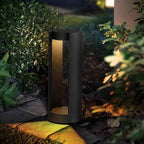 Modern Aluminum IP65 - Waterproof Landscape Path Lights with Warm - Light Hollow Bollard for Courtyard, Balcony and Front Door - Wired Garden Pathway Lighting Fixtures by Unknown